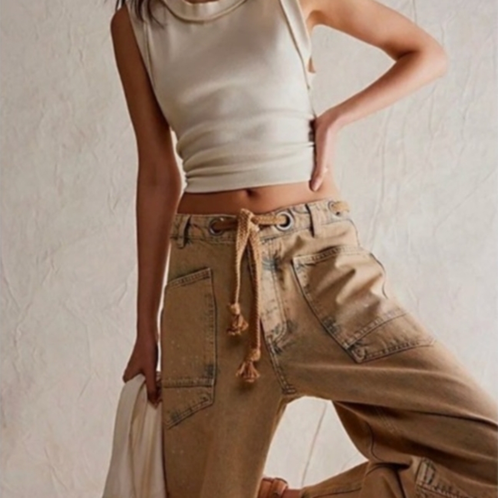 We The Free Moxie Barrel Jeans-Cowboy